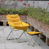 Soft Cushion Padded Camping Chair Stool Set Folding Indoor Outdoor Casual Chair