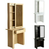 Modern Dressing Table Jewelry Makeup Desk w/Sliding Mirror Bedroom Storage Shelf