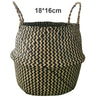 Flower Plants Seagrass Woven Storage Pots Bag Wicker Basket Straw Home Decor -C