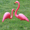 2Pcs Flamingo Garden Ornaments Patio Decor Figurine Lawn Pond Outdoor Sculpture