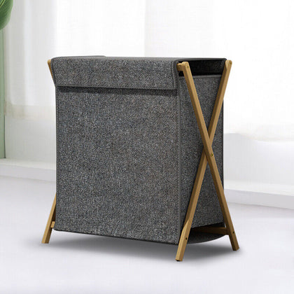 Laundry Basket Lid Foldable Collapsible Dirty Washing Clothes Hamper Storage Bin