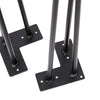 4x Metal Hairpin Legs Hair Pin Feet For Table Chair Cabinet Stool DIY Furniture