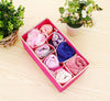 4pcs Underwear Bra Socks Ties Drawer Storage Organizer Box Closet Tidy Divider