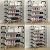 3/4/5/6 Tier Shoe Rack Footwear Metal Stand Storage Organizer Display Shelf Unit