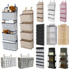 Wall Door Hanging Storage Wardrobe Shelf Bag Holder Organizer Closet Shoe Rack #