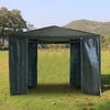 3x3M Heavy Duty Gazebo Marquee Canopy Waterproof Garden Patio Party Tent w/Sides