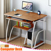 Wooden Computer Desk Laptop Study Office PC Corner Table Home Bookshelf UK