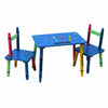 NEW! Childrens Wooden Crayon Table and Chairs Set Kids Room Furniture
