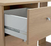 Home Malibu 3 Drawer Office Desk - Oak Effect