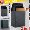 2 in 1 Parcel Delivery Box Package Postbox Large Lockable Secure Courier Contain