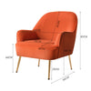 Velvet Oyster Scallop Shell Tub Chair Seat Armchair Wing Back Sofa Cafe Bedroom