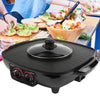 2in1 Hot Pot Barbecue Dualuse Non-Stick Pot Electric Induction Hot Pot Cooker