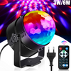 4X 3W LED Magic Ball Lamp USB Voice Activated DJ Stage Light Disco LAMP W Remote