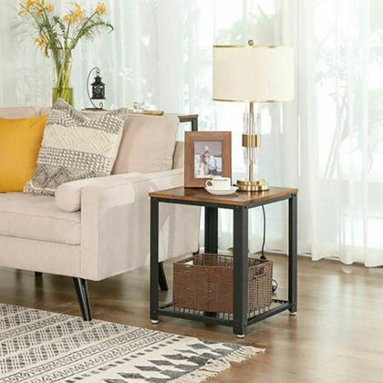 Coffee Table Bed Sofa Side End Tables Living Room Storage Furniture Iron MDF