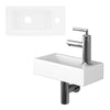 RH TAP White Designed Cloakroom Hand Wash Basin compact Ceramic Small White