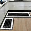 2PCS Home Kitchen Floor Mat Non Slip Runner Anti Fatigue Rug Set Door Decor