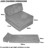 CHAIR Z BED Single Fold Out Chairbed Indoor Outdoor Folding Guest Sofa bed foam
