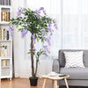Large Artificial Wisteria Flower Tree House Plant Outdoor Home Office Decoration