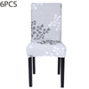 6x Dining Chair Seat Covers Spandex Slip Banquet Home Protective Stretch Covers