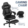 Executive Office Chair Racing Gaming Computer Desk PU Leather Adjustable Swivel