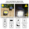 100 LED Solar Powered PIR Motion Sensor Garden Wall Lights Security Outdoor Lamp