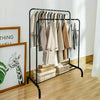 Heavy Metal Double Clothes Rail Hanging Rack Garment Display Stand Storage Shelf