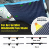 WINDSCREEN COVER Car Sun Visor Shield UV Front Shutter Window Shades Black 65cm