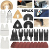 66PCS Oscillating Multi Tool Saw Blades Set Carbide Blade Kit For Dewalt Makita