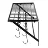 Metal Kitchen Pot Pan Utensil Rack Wall Mounted Organizer With Hanging Hooks