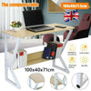 Home Office Computer Desk Study PC Writing Table Workstation Shelf Furniture UK