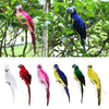 Artificial Parrot Fake Lifelike Feather Parrot Realistic Garden Ornament Decor