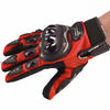 Carbon Fiber Hard Knuckle All Touchscreen Biker Motorbike Motorcycle Gloves L-XL