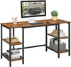 Large Computer Desk Laptop Pc Writing Study Office Industrial Table 4 Shelves