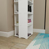 6-Tiers Multi Function Wooden Shoe Cabinet Storage Rack Shelf White