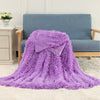 UK Faux Fur Fluffy Blanket Long Pile Soft Warm Sofa Bed Double Size Shaggy Cover