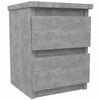 Bedside Cabinet Table Nightstand 30 x 30 x 40cm 2 Drawers Modern Design