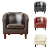 Luxury Faux Leather Tub Chair Armchair for Dining Living Room Office Reception