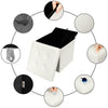 Folding Storage Ottoman Seat Stool Footstool Toy Storage Box