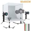 Portable Photo Studio Lighting Cube Tent Kit 60 X 60CM Light Box + 5 Backgrounds