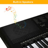 Glarry 61-Key Electric Keyboard Beginner E-Piano Light Follow key 300 Tones