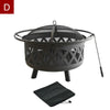 3 in 1 Outdoor Garden Large Firepit Metal Stove Brazier Patio Heater/BBQ/Ice Pit