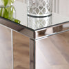 Venetian Mirrored Compact Console Table - Small Hall Side Glass Dressing - VEN38
