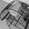 Chrome Fabric Chandelier Flush Mount Ceiling Lamp Light