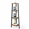 4 Tier Corner Shelf Storage Rack Organiser Ladder Display Bookshelf Office Home