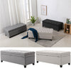 Storage Window Footstool Ottoman Bench Chest Seat Bed End Toy Box Wooden Legs