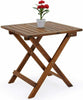 Real Wood Folding Coffee Side Snack Table Wooden Garden Patio Furniture Hardwood