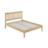DUNKELD SOLID WOODEN OAK BED FRAME LOW FOOTBOARD SHAKER STYLE - DOUBLE/KING SIZE