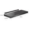 Portable Floating Wall Shelves Storage Display Shelf Black /White MDF Wall Mount