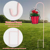 8x Border Garden Shepherds Crook Hooks for Bird Feeders & Lanterns 3 Colors 90cm