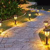 6 Pack Solar Lights Outdoor , Solar Path Stake Lights Garden Lawn Decor Lighting